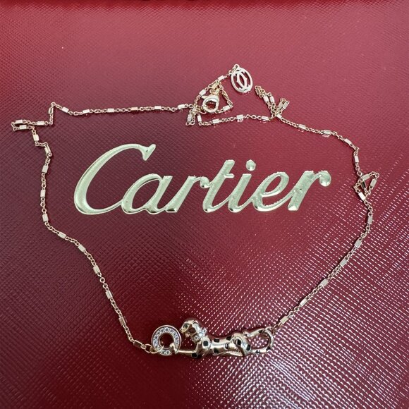 Cartier cheetah necklace 18K gold - Picture 7 of 8